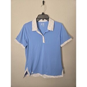 Adidas Women's Blue Golf Polo Shirt. Size L